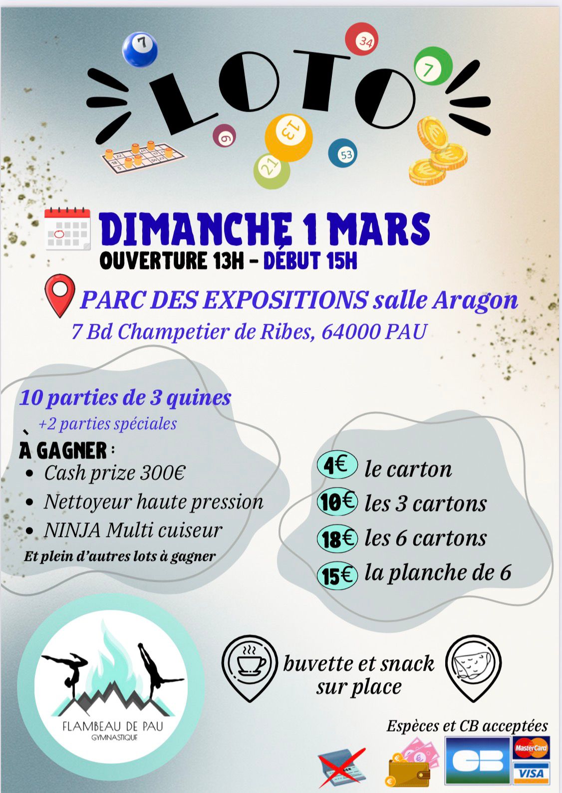 Loto – Association le Flambeau PAU